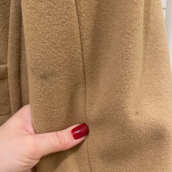 Larry Levine Classic Tan Trench Coat - Wool and Cashmere Blend - Picture 4 of 10